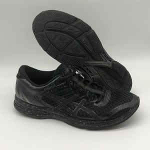 Asics Mens Size 10 Gel Noosa Tri 11 Black Splatter Print Running Shoes
